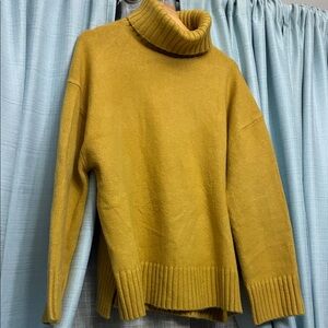 H&M Mustard Cowl Neck Sweater